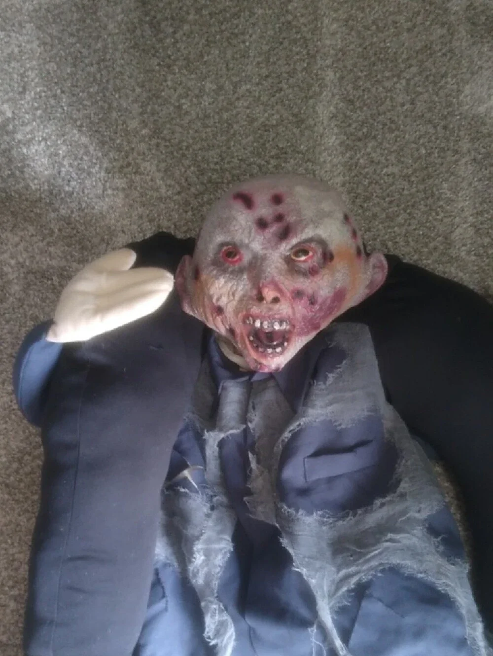Zombie  Costume - Black and Gray Horror Outfit